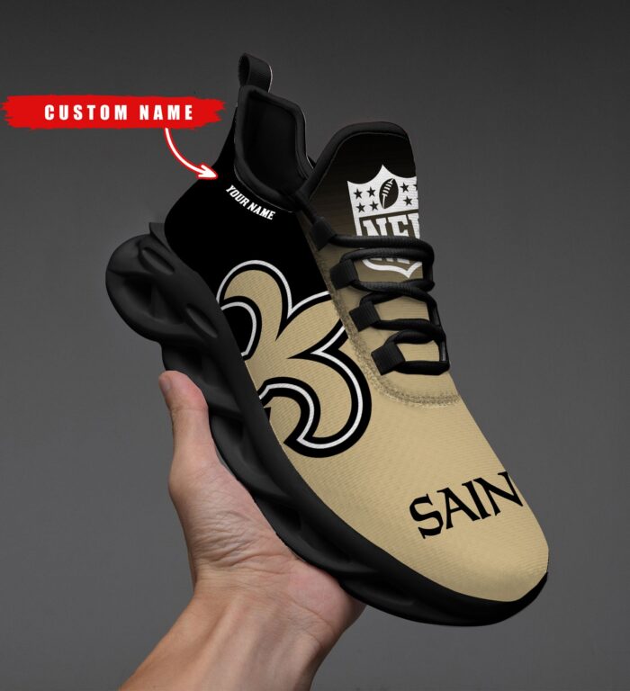 New Orleans Saints Personalized Custom Name Max Soul Shoes