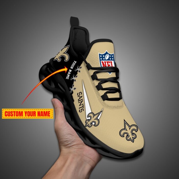 New Orleans Saints Personalized NFL Max Soul Shoes