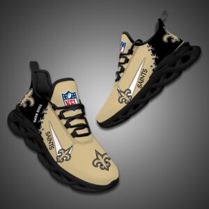 New Orleans Saints Personalized NFL Max Soul Shoes