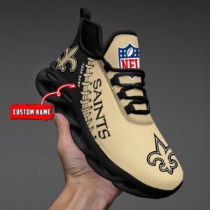 New Orleans Saints Personalized NFL Max Soul Shoes Ver 2