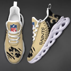 New Orleans Saints Personalized NFL Max Soul Shoes for NFL Fan