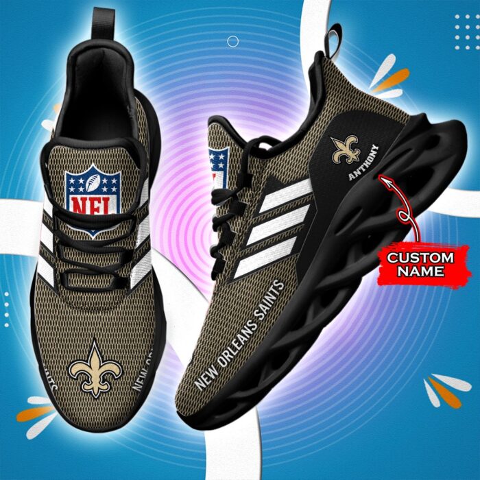 New Orleans Saints Personalized NFL Max Soul Sneaker for Fans