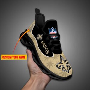 New Orleans Saints Personalized Weed Limited Edition Max Soul Shoes