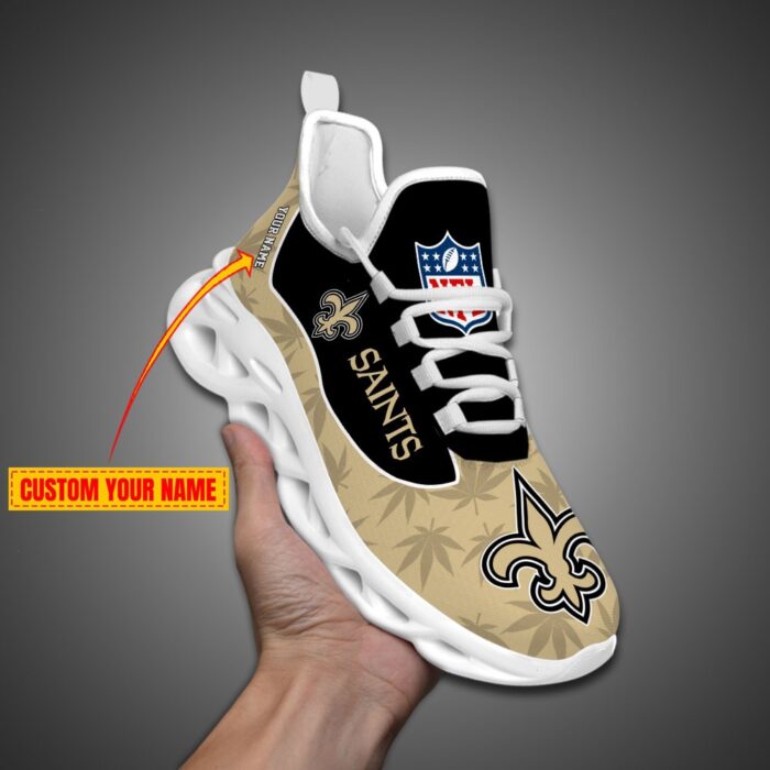 New Orleans Saints Personalized Weed Limited Edition Max Soul Shoes