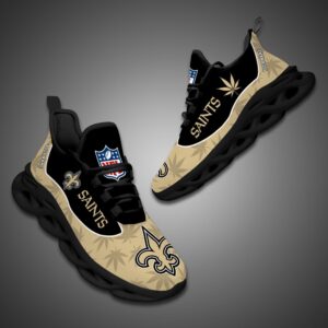 New Orleans Saints Personalized Weed Limited Edition Max Soul Shoes