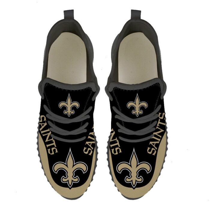 New Orleans Saints Sneakers Big Logo Yeezy Shoes