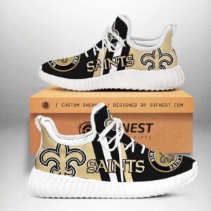 New Orleans Saints Team Yeezy Sneaker Customize Shoes For Fan