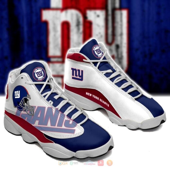 New York Giants Blue White Air Jordan 13 Shoes