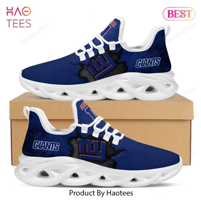 New York Giants Custom Name NFL Max Soul Shoes