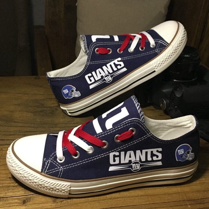 New York Giants Men's Shoes Low Top Canvas Shoes