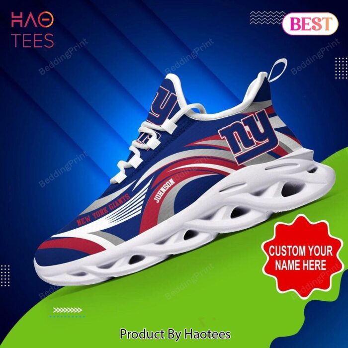 New York Giants NFL Custom Name Max Soul Shoes Fan Gift