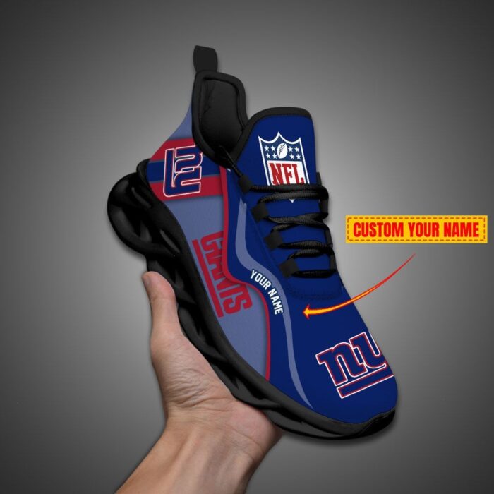 New York Giants NFL Customized Unique Max Soul Shoes