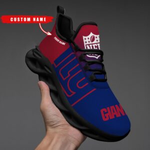 New York Giants Personalized Custom Name Max Soul Shoes