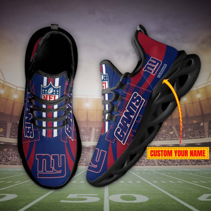 New York Giants Personalized Max Soul Shoes