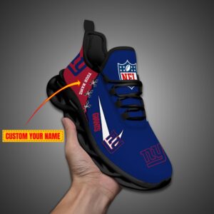 New York Giants Personalized NFL Max Soul Shoes