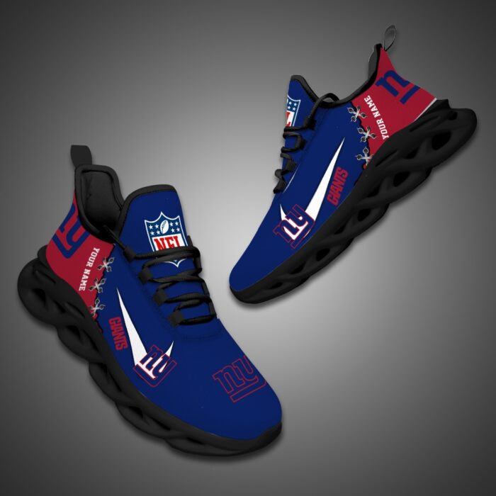 New York Giants Personalized NFL Max Soul Shoes