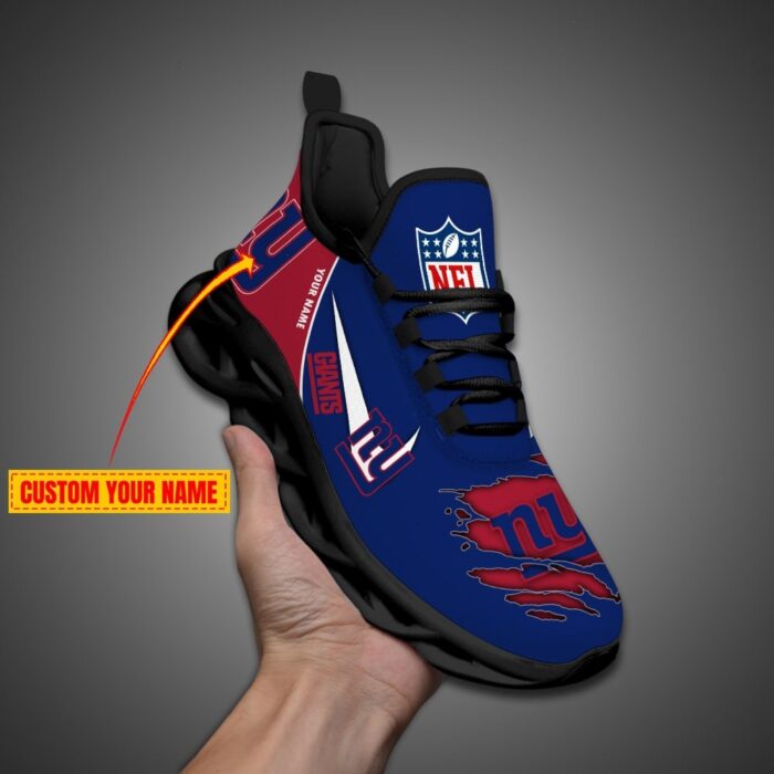 New York Giants Personalized NFL Max Soul Shoes Fan Gift