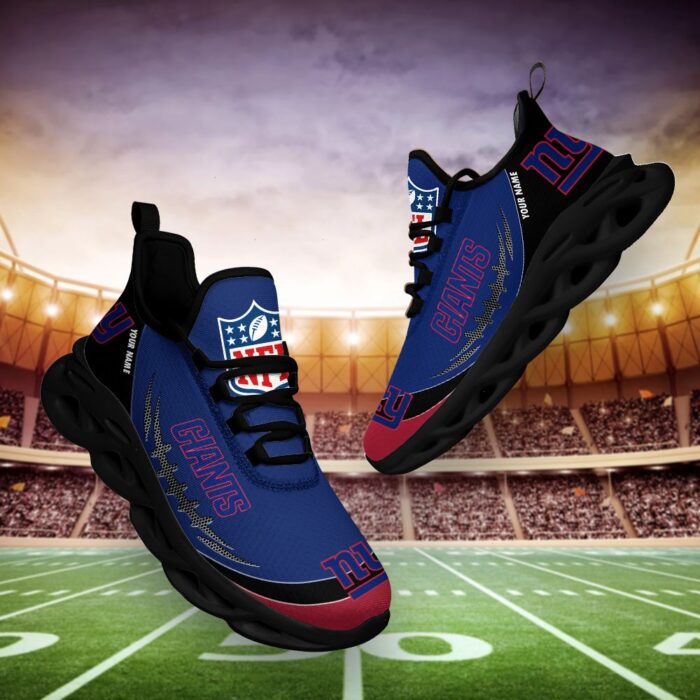 New York Giants Personalized NFL Max Soul Shoes for Fan