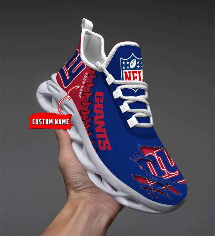 New York Giants Personalized NFL Max Soul Shoes for NFL Fan