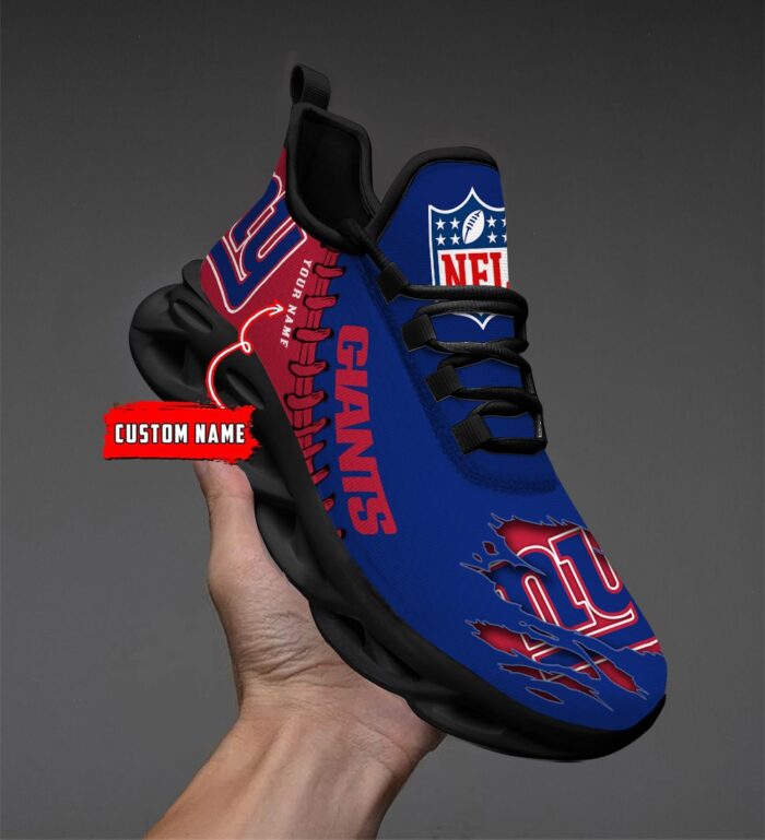 New York Giants Personalized NFL Max Soul Shoes for NFL Fan