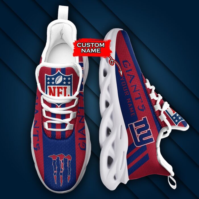 New York Giants Personalized NFL Max Soul Sneaker