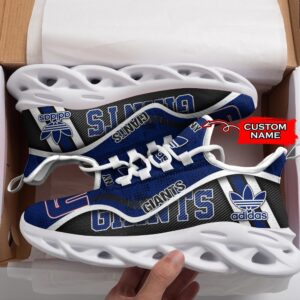 New York Giants Personalized NFL Max Soul Sneaker Adidas Ver 1