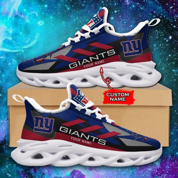 New York Giants Personalized NFL Max Soul Sneaker Ver 1