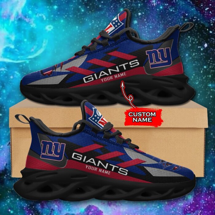 New York Giants Personalized NFL Max Soul Sneaker Ver 1