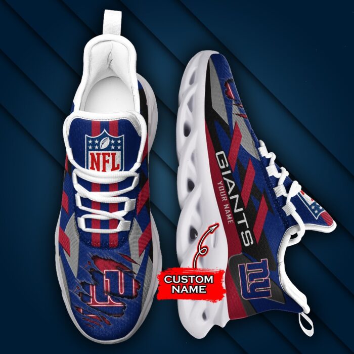 New York Giants Personalized NFL Max Soul Sneaker Ver 1