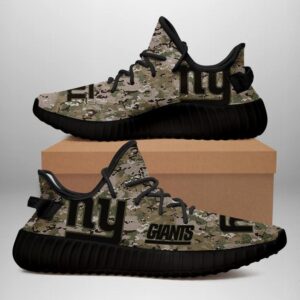 New York Giants US Military Camouflage Unisex Sneaker Football Custom Shoes New York Giants Yeezy Bo