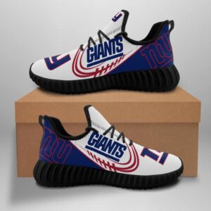 New York Giants Unisex Sneakers New Sneakers Football Custom Shoes New York Giants Yeezy Boost Yeezy Shoes