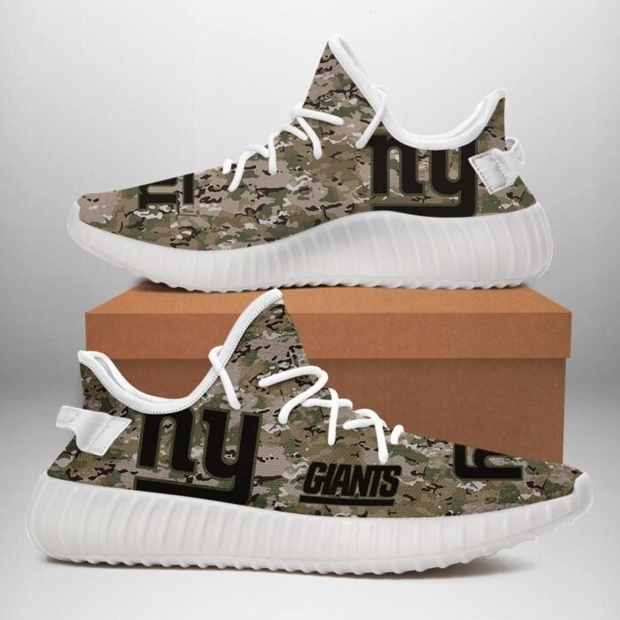 New York Giants Us Military Camouflage Unisex Sneaker Football Custom Shoes New York Giants Yeezy Bo Yeezy Shoes