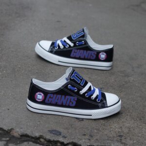 New York Giants Women's Shoes Low Top Canvas Shoes