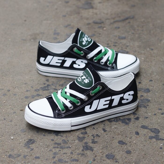 New York Jets Men's Shoes Low Top Canvas Shoes