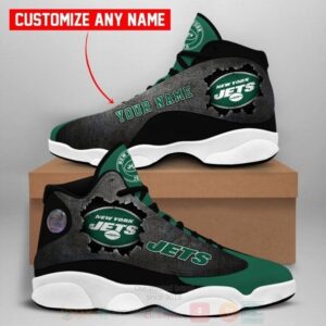 New York Jets Nfl Custom Name Air Jordan 13 Shoes