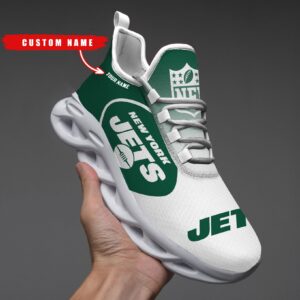 New York Jets Personalized Custom Name Max Soul Shoes