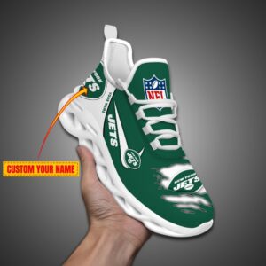 New York Jets Personalized Max Soul Shoes for NFL Fan