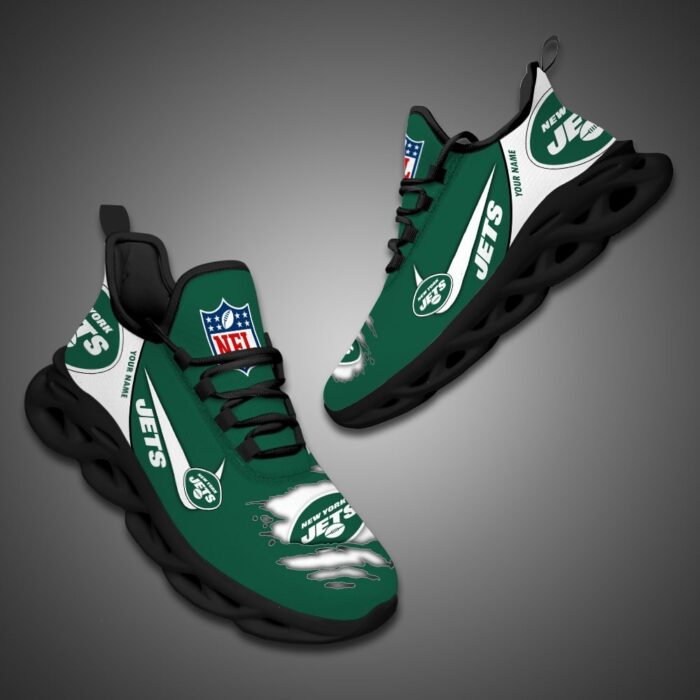 New York Jets Personalized Max Soul Shoes for NFL Fan