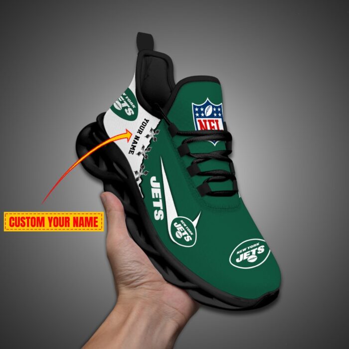 New York Jets Personalized NFL Max Soul Shoes for Fan