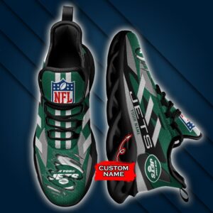 New York Jets Personalized NFL Max Soul Sneaker Ver 1