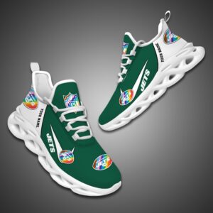 New York Jets Personalized Pride Month Luxury NFL Max Soul Shoes Ver 2