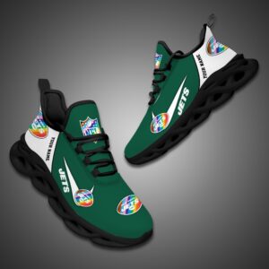 New York Jets Personalized Pride Month Luxury NFL Max Soul Shoes Ver 2