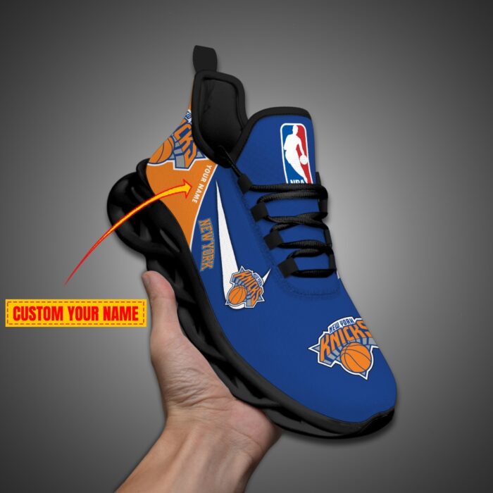 New York Knicks Personalized NBA Max Soul Shoes