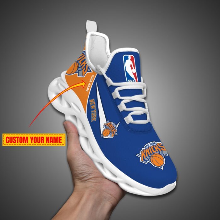 New York Knicks Personalized NBA Max Soul Shoes