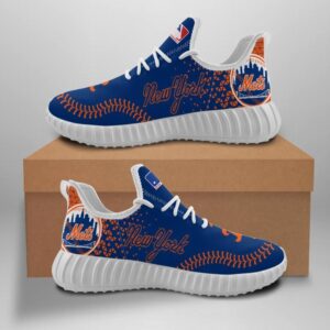 New York Mets Custom Shoes Sport Sneakers Baseball Yeezy Boost Yeezy Shoes