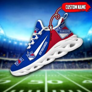 New York Rangers Custom Name NHL New Max Soul Shoes