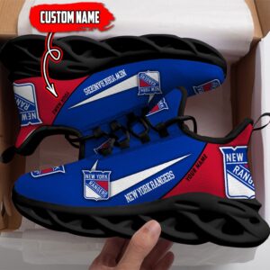 New York Rangers Custom Name NHL New Max Soul Shoes