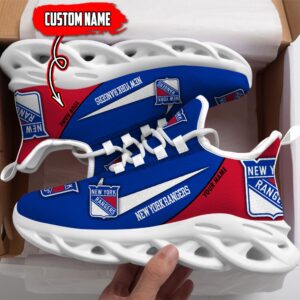 New York Rangers Custom Name NHL New Max Soul Shoes