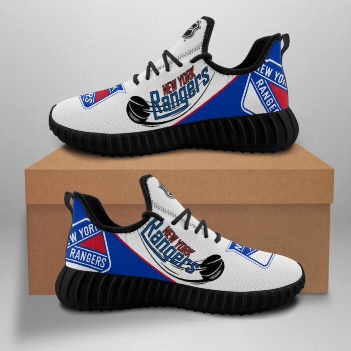 New York Rangers New Hockey Custom Shoes Sport Sneakers New York Rangers Yeezy Boost