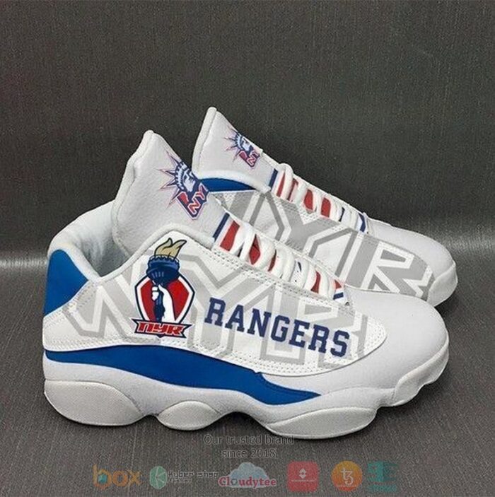 New York Rangers Nhl Team Logo Air Jordan 13 Shoes